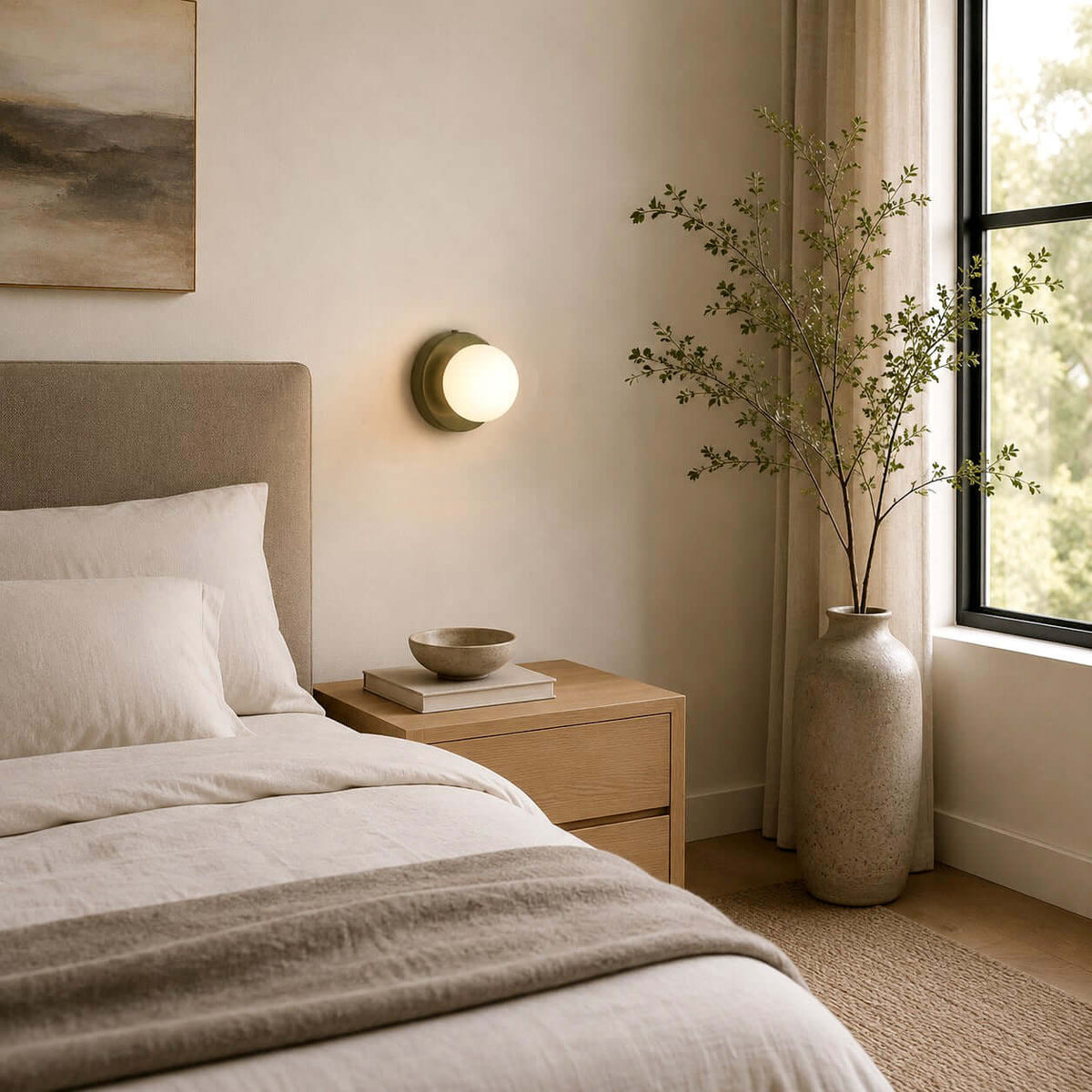 Mochi | Mini Glass Wall Sconce, Small Globe Wall Light in 5 Colors