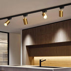 Tubular | LED Track Lighting Kit, Flush Mount Ceiling Spotlights, Adjustable Track Light Fixture