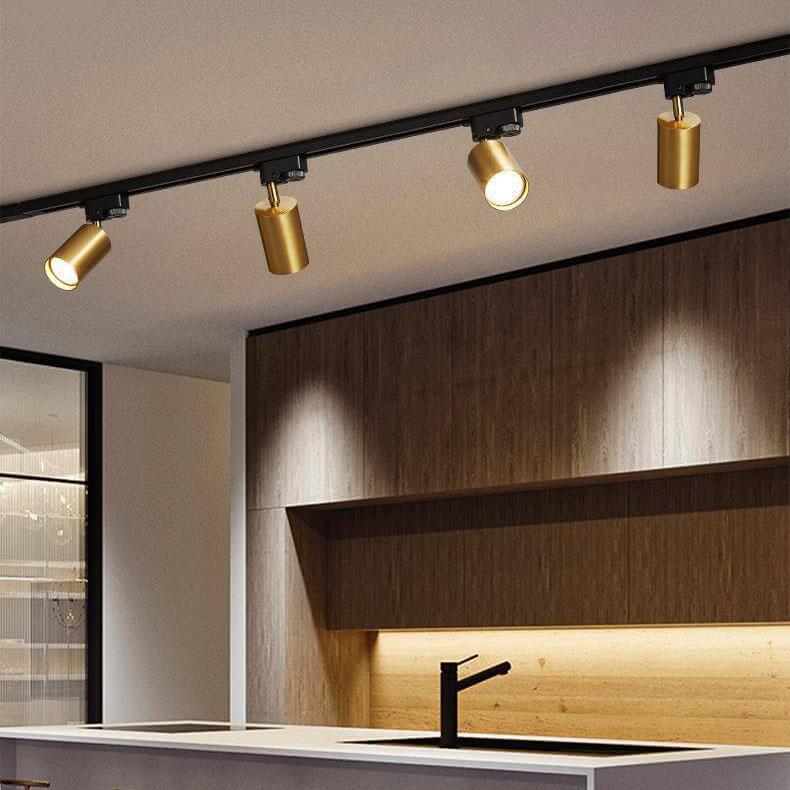 Tubular | LED Track Lighting Kit, Flush Mount Ceiling Spotlights, Adjustable Track Light Fixture