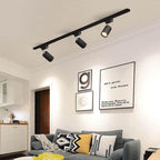 Tubular | LED Track Lighting Kit, Flush Mount Ceiling Spotlights, Adjustable Track Light Fixture