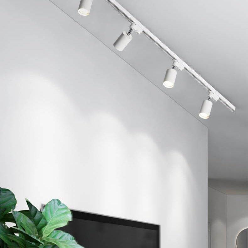 Tubular | LED Track Lighting Kit, Flush Mount Ceiling Spotlights, Adjustable Track Light Fixture
