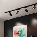Tubular | LED Track Lighting Kit, Flush Mount Ceiling Spotlights, Adjustable Track Light Fixture