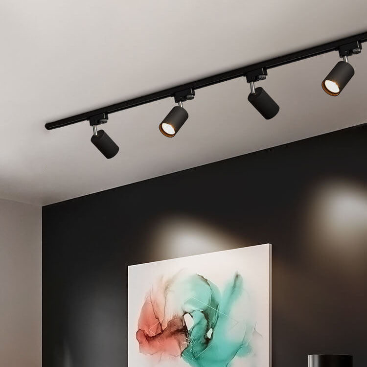 Tubular | LED Track Lighting Kit, Flush Mount Ceiling Spotlights, Adjustable Track Light Fixture