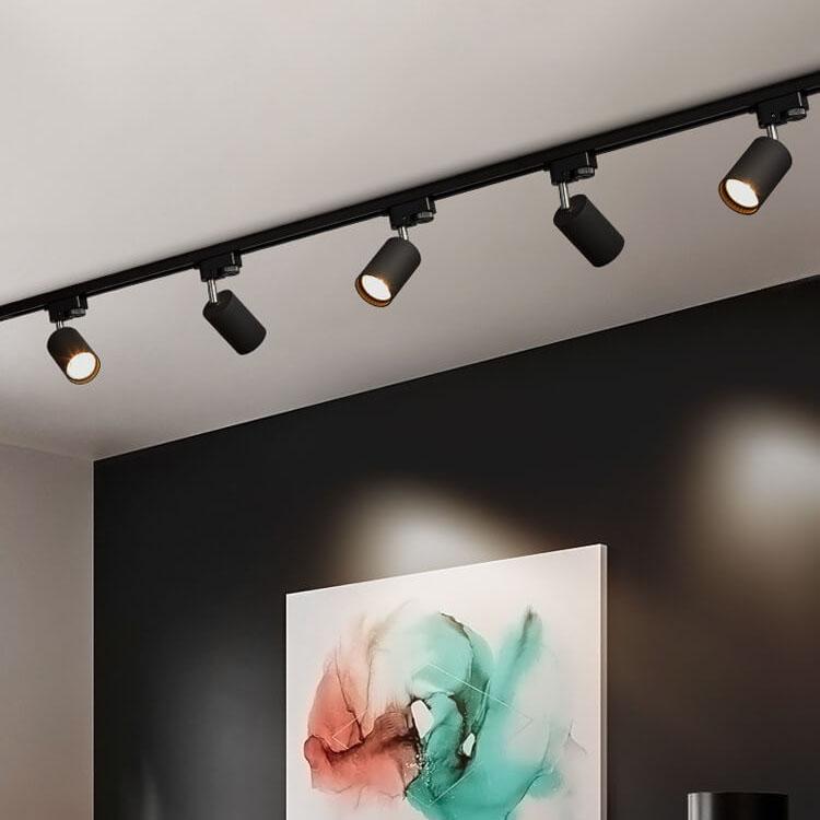 Tubular | LED Track Lighting Kit, Flush Mount Ceiling Spotlights, Adjustable Track Light Fixture