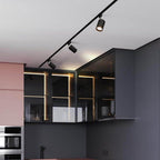 Tubular | LED Track Lighting Kit, Flush Mount Ceiling Spotlights, Adjustable Track Light Fixture