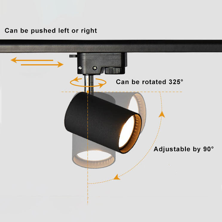 Tubular | LED Track Lighting Kit, Flush Mount Ceiling Spotlights, Adjustable Track Light Fixture