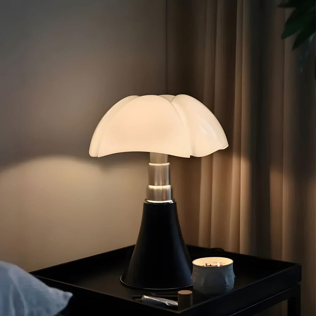 Morel | Mushroom Table Lamp, Large Mid Century Lamp in Black or White, 2 Sizes