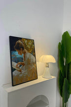 Morel | Mushroom Table Lamp, Large Mid Century Lamp in Black or White, 2 Sizes