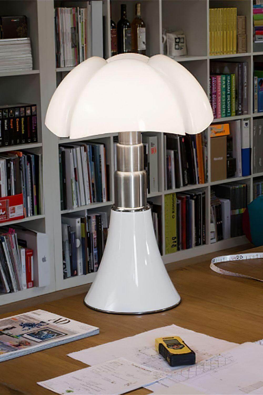 Morel | Mushroom Table Lamp, Large Mid Century Lamp in Black or White, 2 Sizes