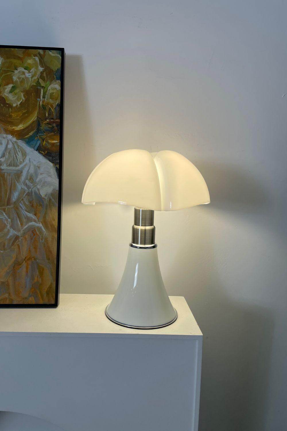 Morel | Mushroom Table Lamp, Large Mid Century Lamp in Black or White, 2 Sizes