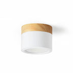 Plafonnier Spot | Wood LED Ceiling Spotlight, Surface Mount Downlight for Hallway, Closet and Living Room