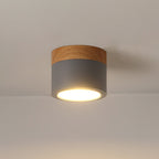 Plafonnier Spot | Wood LED Ceiling Spotlight, Surface Mount Downlight for Hallway, Closet and Living Room