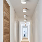Plafonnier Spot | Wood LED Ceiling Spotlight, Surface Mount Downlight for Hallway, Closet and Living Room