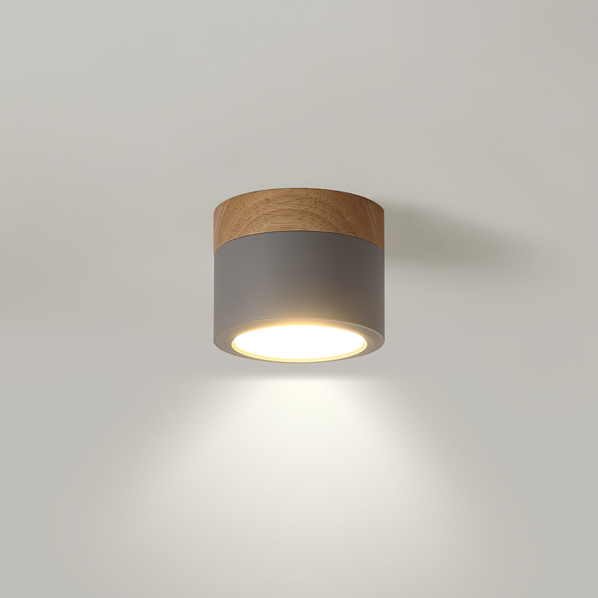 Plafonnier Spot | Wood LED Ceiling Spotlight, Surface Mount Downlight for Hallway, Closet and Living Room
