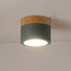 Plafonnier Spot | Wood LED Ceiling Spotlight, Surface Mount Downlight for Hallway, Closet and Living Room