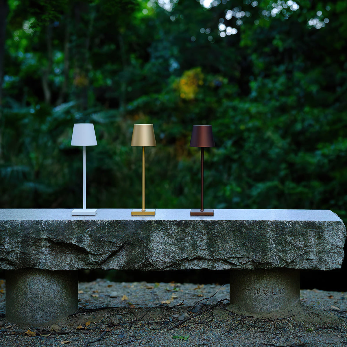 Doku | Cordless Rechargeable Table Lamp, Dimmable Battery LED Lamp for Dining Table and Patio