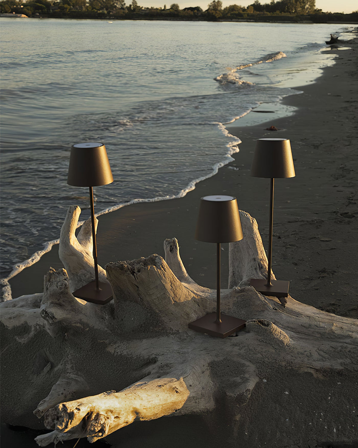 Doku | Cordless Rechargeable Table Lamp, Dimmable Battery LED Lamp for Dining Table and Patio