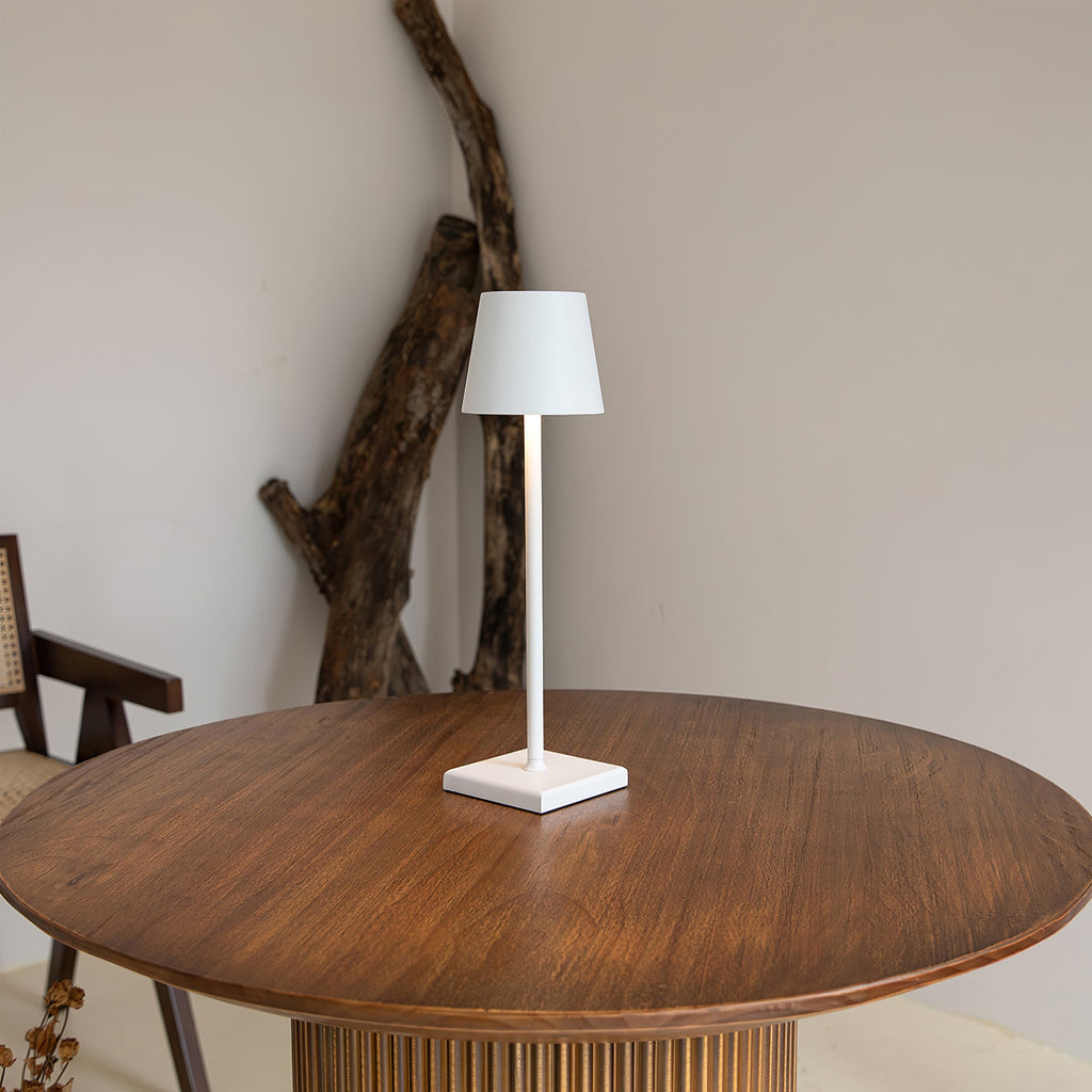 Doku | Cordless Rechargeable Table Lamp, Dimmable Battery LED Lamp for Dining Table and Patio