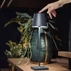 Doku | Cordless Rechargeable Table Lamp, Dimmable Battery LED Lamp for Dining Table and Patio