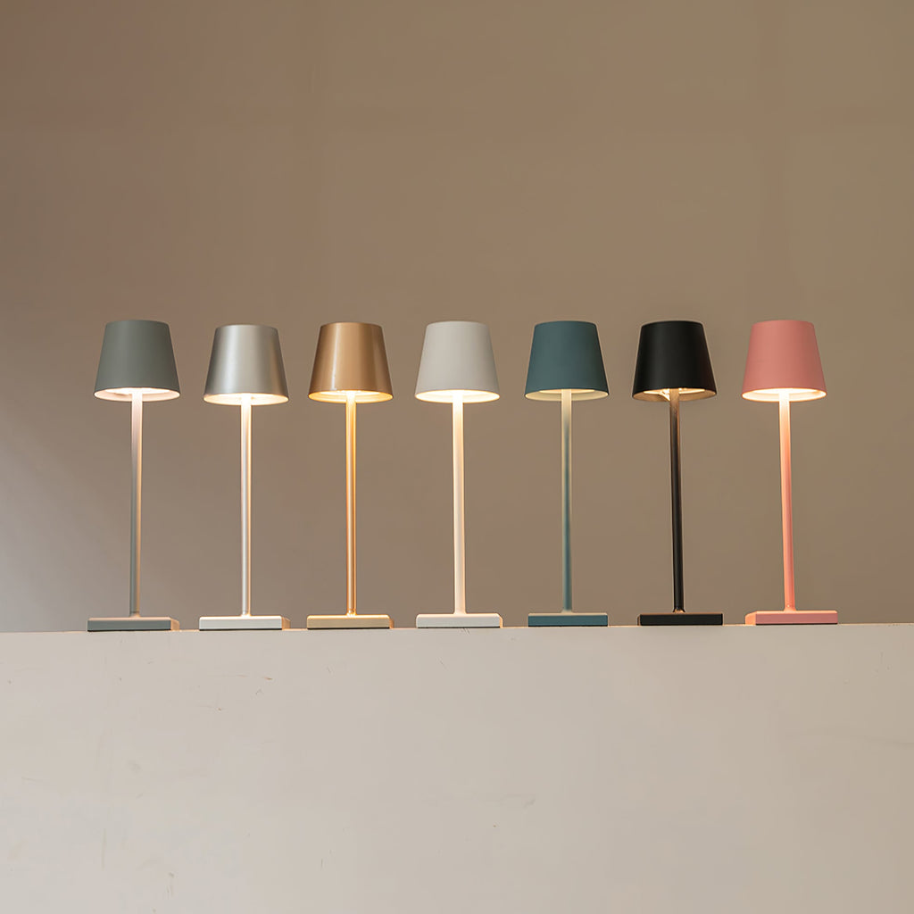 Doku | Cordless Rechargeable Table Lamp, Dimmable Battery LED Lamp for Dining Table and Patio