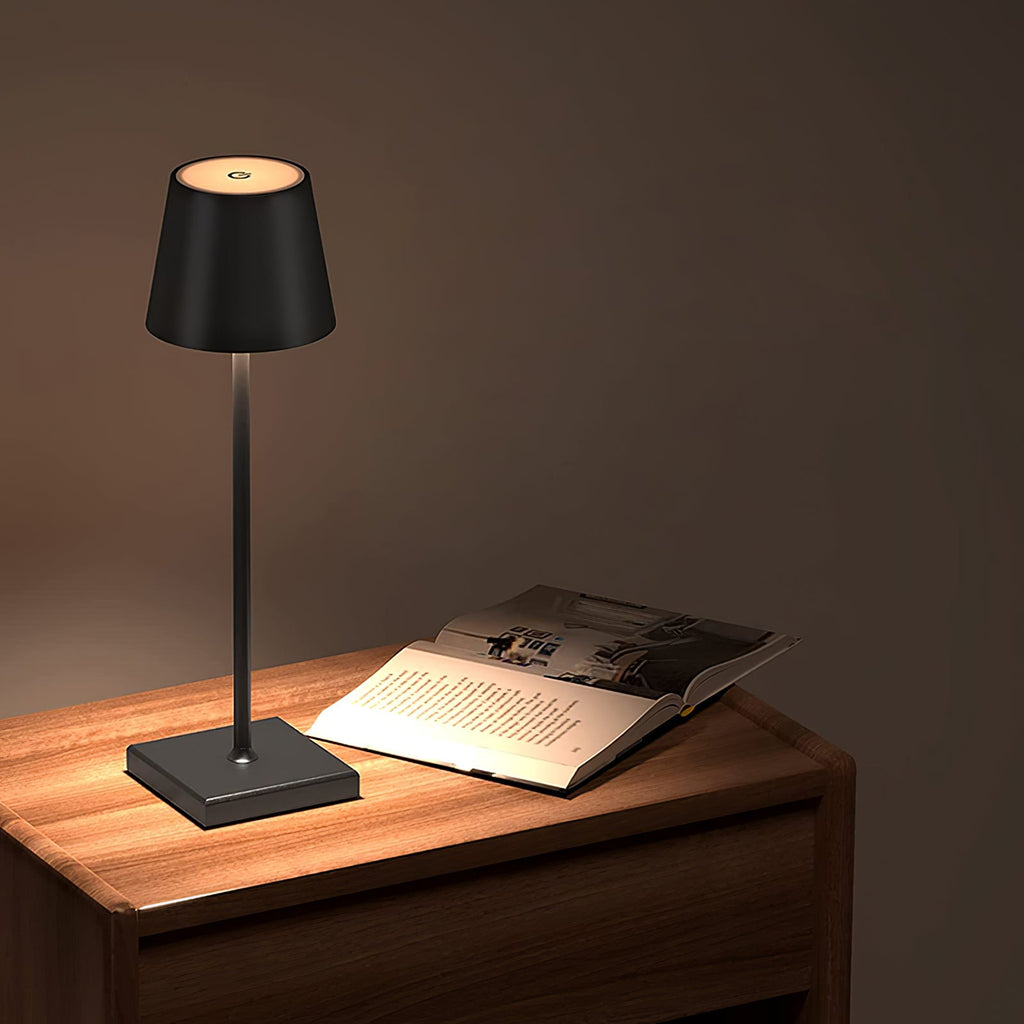 Doku | Cordless Rechargeable Table Lamp, Dimmable Battery LED Lamp for Dining Table and Patio
