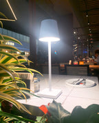 Doku | Cordless Rechargeable Table Lamp, Dimmable Battery LED Lamp for Dining Table and Patio