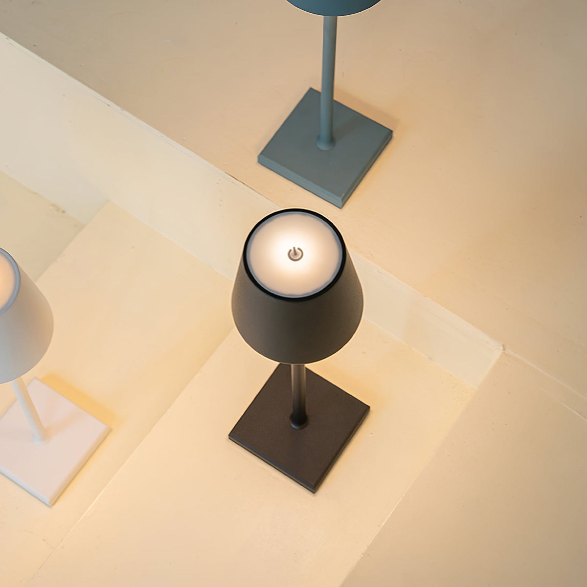 Doku | Cordless Rechargeable Table Lamp, Dimmable Battery LED Lamp for Dining Table and Patio