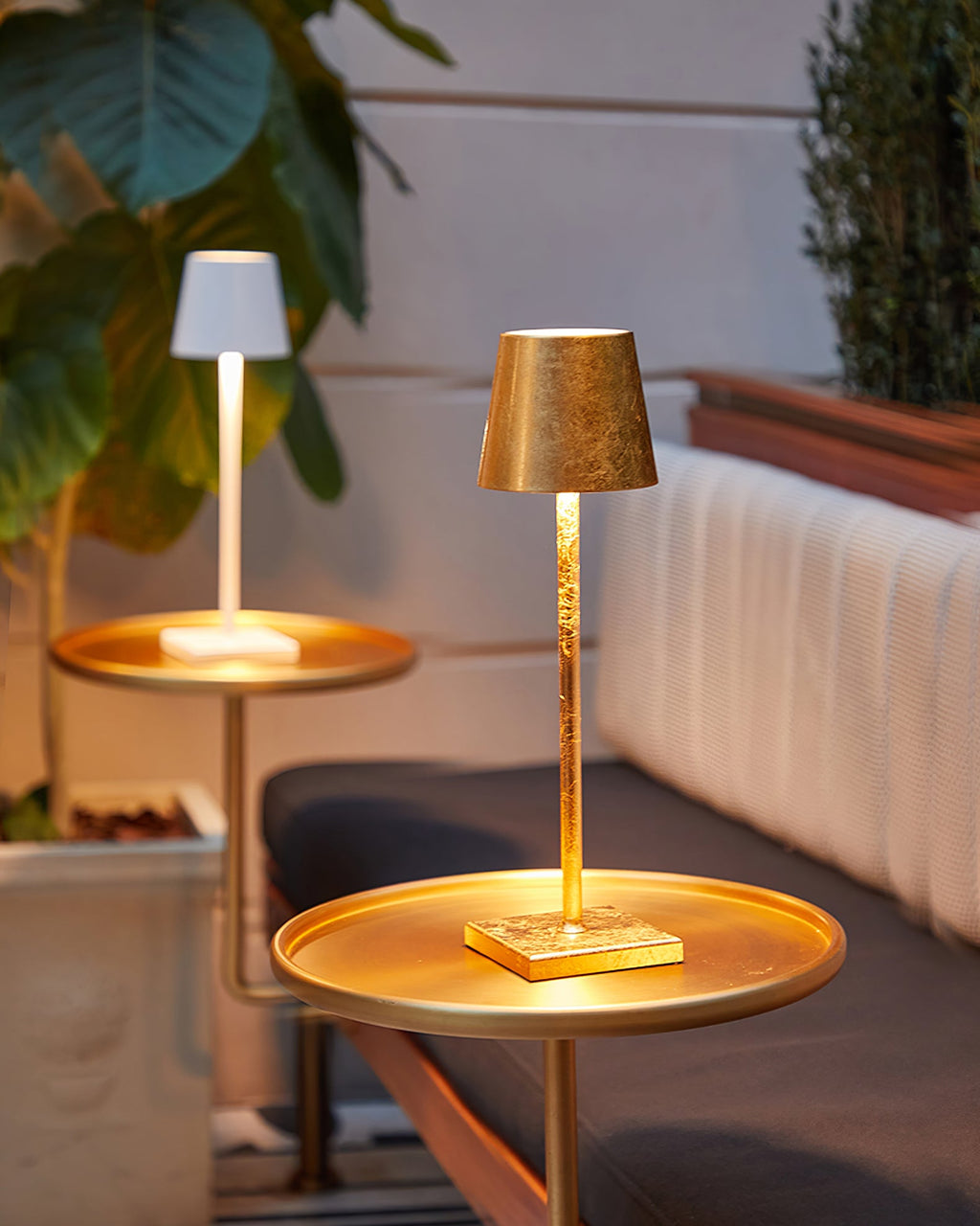 Doku | Cordless Rechargeable Table Lamp, Dimmable Battery LED Lamp for Dining Table and Patio