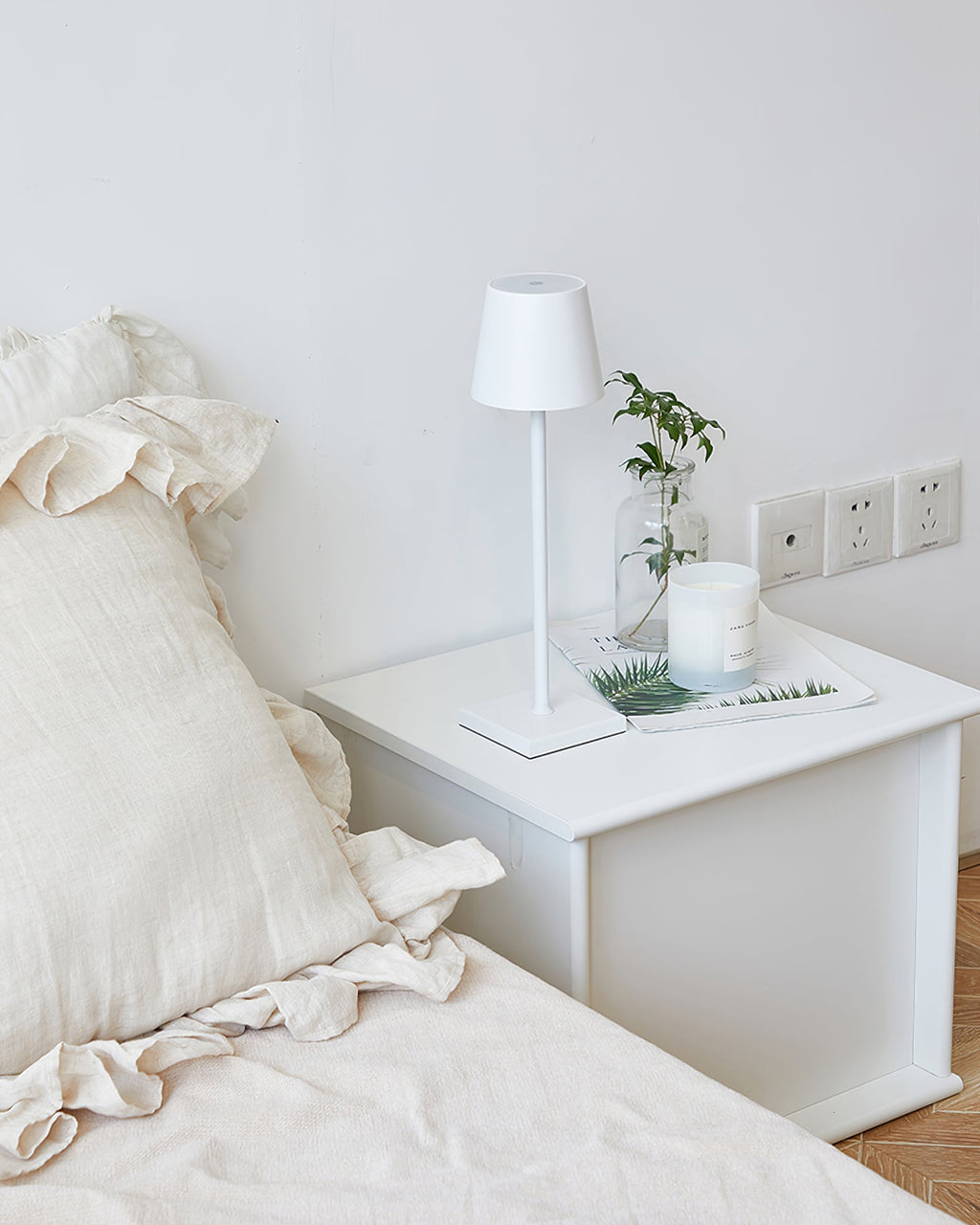Doku | Cordless Rechargeable Table Lamp, Dimmable Battery LED Lamp for Dining Table and Patio