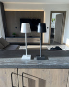 Doku | Cordless Rechargeable Table Lamp, Dimmable Battery LED Lamp for Dining Table and Patio