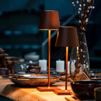 Doku | Cordless Rechargeable Table Lamp, Dimmable Battery LED Lamp for Dining Table and Patio