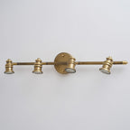 Beaumont | Brass Spotlight Vanity Light Bar, Adjustable Wall Light