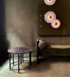 Lune | Alabaster Wall Sconce, Round Natural Stone Wall Light, Dimmable Flush Mount Cluster Light