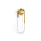 Rudi Loop | Modern LED Wall Sconce, Brass Loop Wall Light for Bedroom, Hallway and Staircase