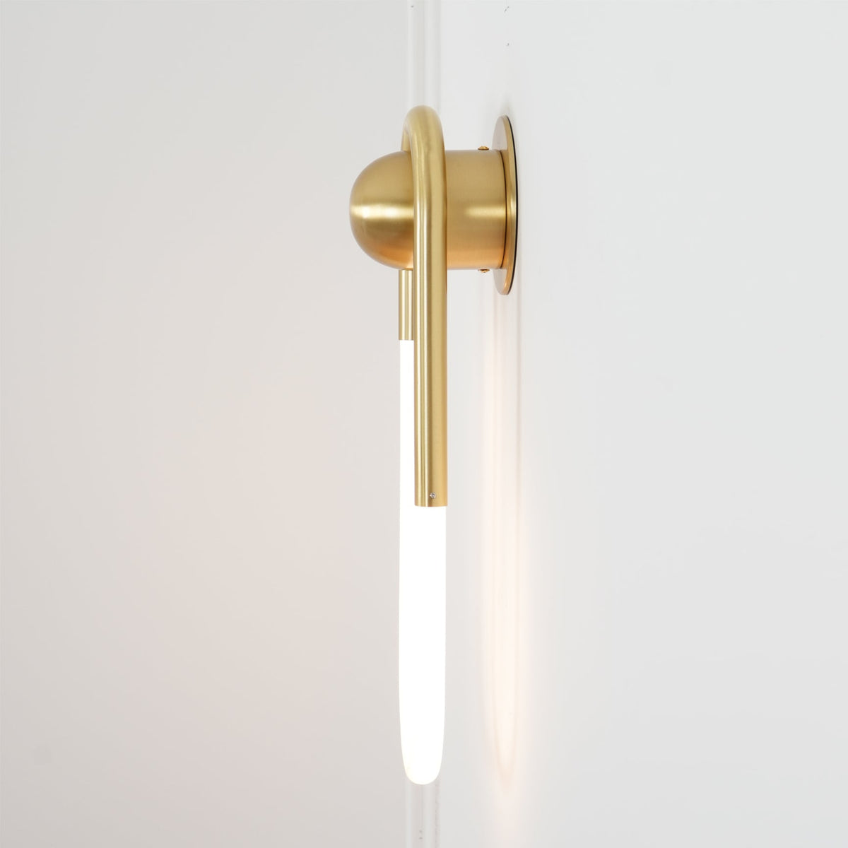 Rudi Loop | Modern LED Wall Sconce, Brass Loop Wall Light for Bedroom, Hallway and Staircase