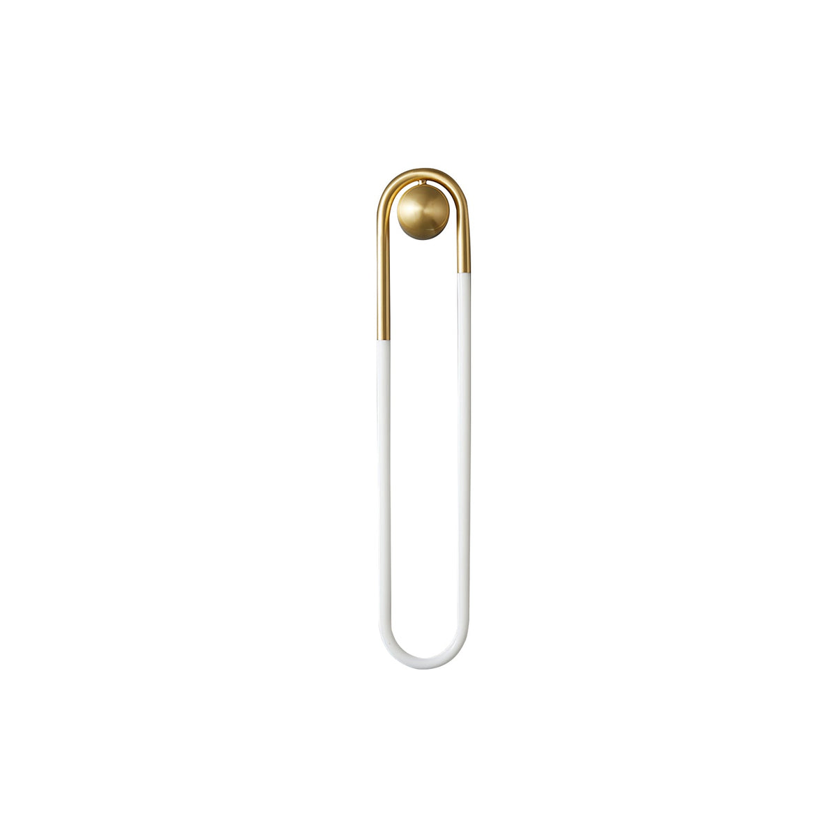 Rudi Loop | Modern LED Wall Sconce, Brass Loop Wall Light for Bedroom, Hallway and Staircase