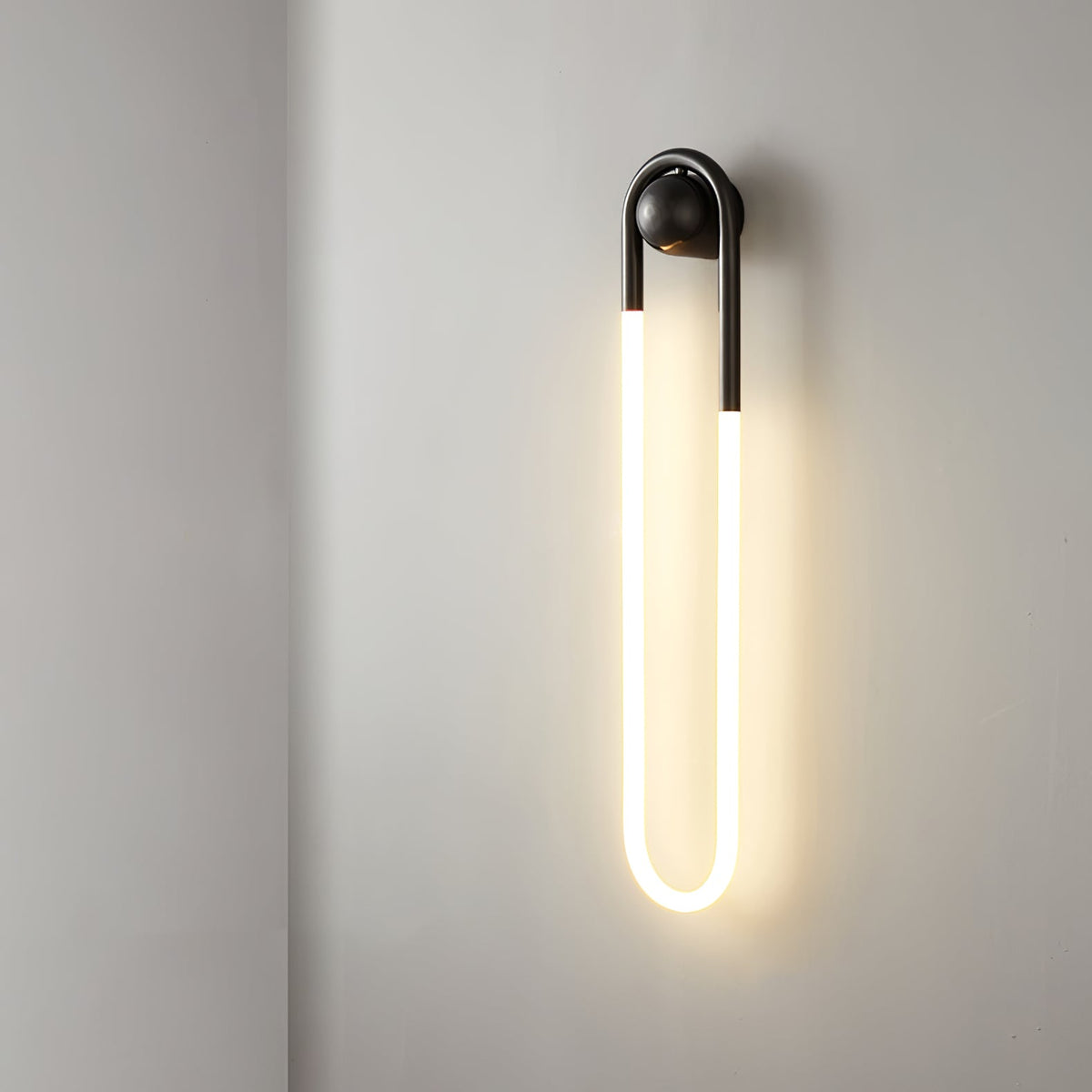 Rudi Loop | Modern LED Wall Sconce, Brass Loop Wall Light for Bedroom, Hallway and Staircase