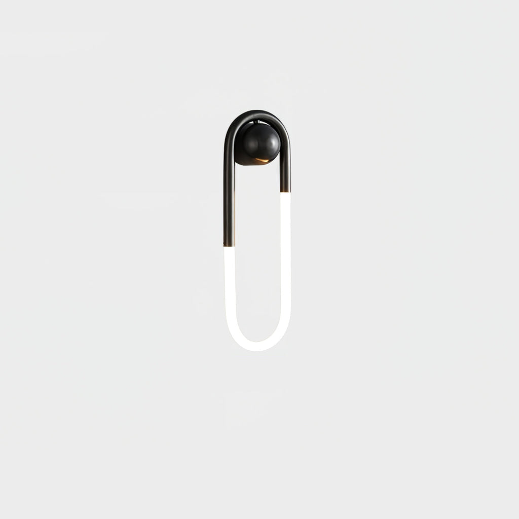 Rudi Loop | Modern LED Wall Sconce, Brass Loop Wall Light for Bedroom, Hallway and Staircase