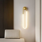 Rudi Loop | Modern LED Wall Sconce, Brass Loop Wall Light for Bedroom, Hallway and Staircase