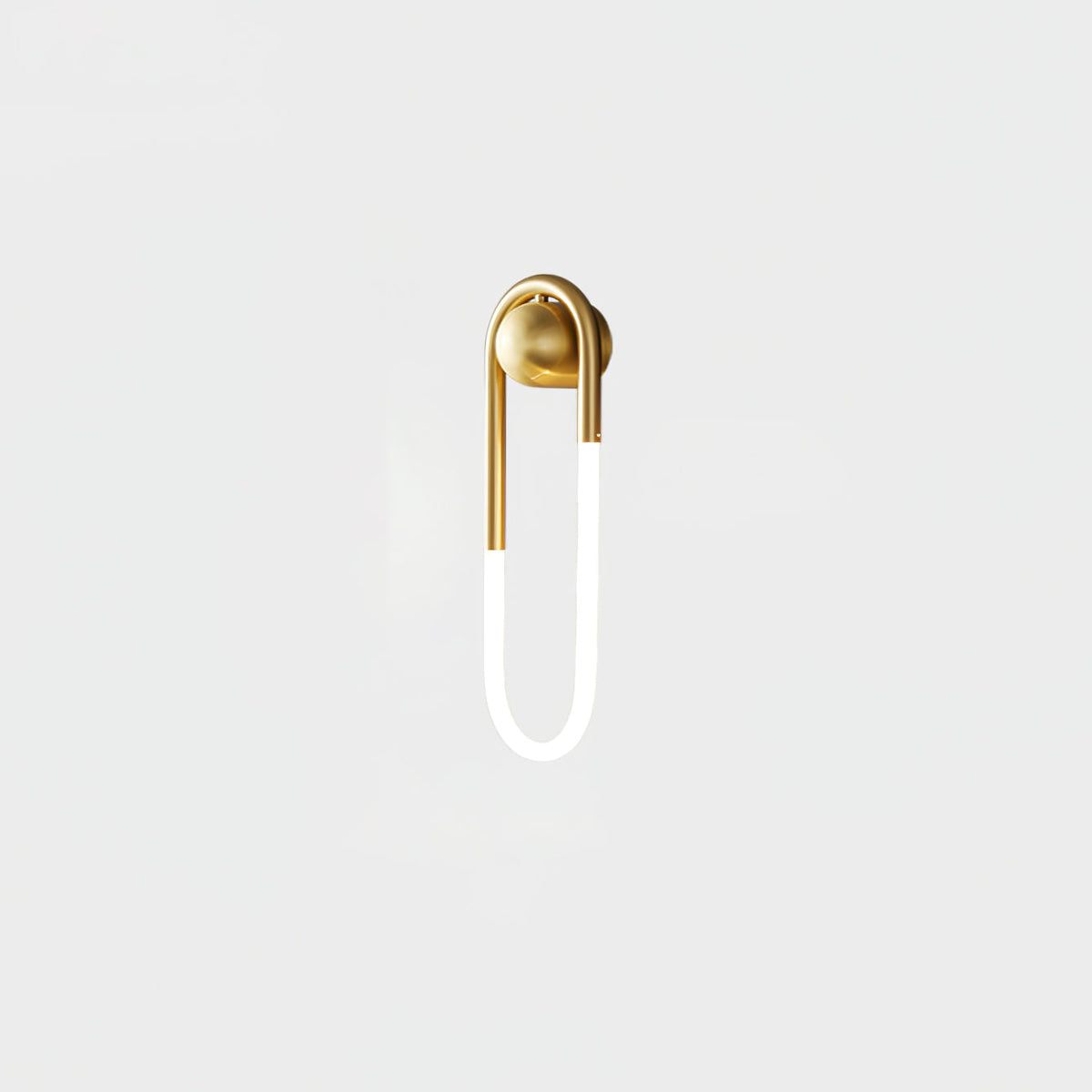 Rudi Loop | Modern LED Wall Sconce, Brass Loop Wall Light for Bedroom, Hallway and Staircase