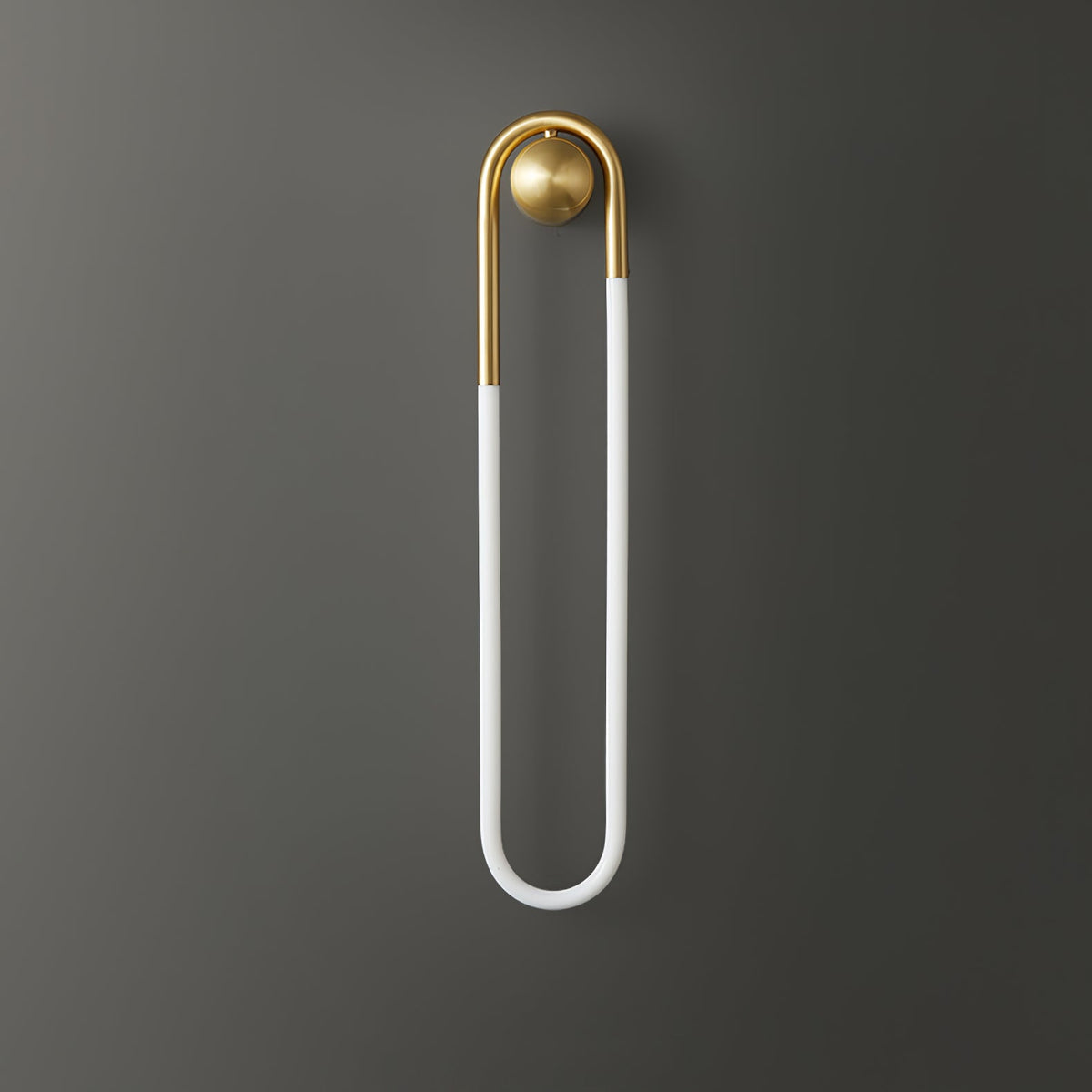 Rudi Loop | Modern LED Wall Sconce, Brass Loop Wall Light for Bedroom, Hallway and Staircase