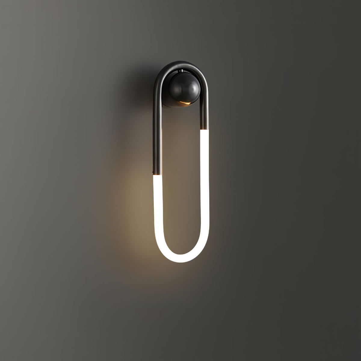 Rudi Loop | Modern LED Wall Sconce, Brass Loop Wall Light for Bedroom, Hallway and Staircase