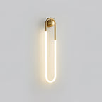 Rudi Loop | Modern LED Wall Sconce, Brass Loop Wall Light for Bedroom, Hallway and Staircase