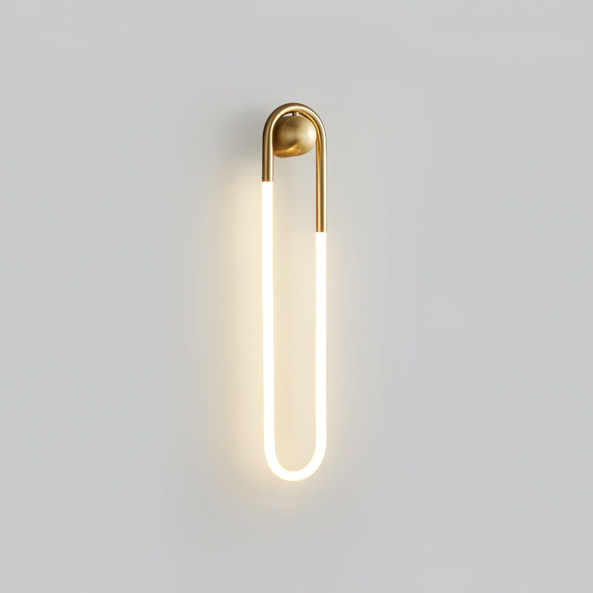 Rudi Loop | Modern LED Wall Sconce, Brass Loop Wall Light for Bedroom, Hallway and Staircase