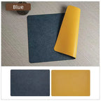 Saddle | Faux Leather Placemats, Double Sided Heat Resistant Waterproof Table Mats, Set of 4 or 6