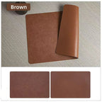 Saddle | Faux Leather Placemats, Double Sided Heat Resistant Waterproof Table Mats, Set of 4 or 6