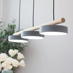 Sienna Bird | Linear Pendant Light with Birds, Wood LED Kitchen Island Chandelier, Dimmable Options