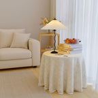 Twirl | Wavy Table Lamp, Pleated Shade Bedside Lamp, Modern Retro Squiggle Lamp for Living Room