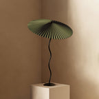 Twirl | Wavy Table Lamp, Pleated Shade Bedside Lamp, Modern Retro Squiggle Lamp for Living Room