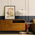 Twirl | Wavy Table Lamp, Pleated Shade Bedside Lamp, Modern Retro Squiggle Lamp for Living Room